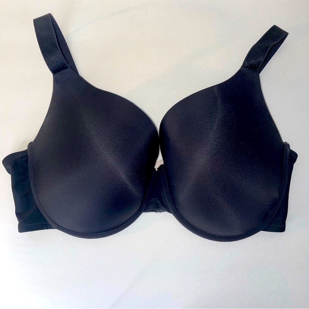 EUC Secret Treasures Black Full Figure T-Shirt Bra 38DD